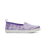 TOMS Classic Alpargata Semelle de Mocassin, Wild Orchid Star Burst Sergé, 30.5 EU