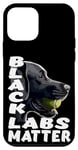 Coque pour iPhone 12 mini Black Labs Matter Labrador Retriever Labrador Lab Chien Maman Papa