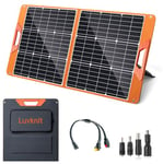 Panneau solaire portable 100 W pour station d'alimentation, panneau solaire pliable de 100 W pour camping, randonnée, vie hors réseau, panneau solaire pliable monocristallin avec sortie 5 V USB 18 V