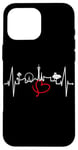 Coque pour iPhone 16 Pro Max Las Vegas silhouette battement coeur Nevada Sin City USA