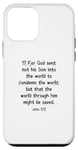 iPhone 12 mini John 3:17 King James Bible Verse, KJV Case