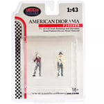 1:43 Figurine Course Jour 2 Photographe Sponsor Chef Jeu 3 American Diorama