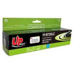 UPrint H-973XLC - 86 ml - cyan - compatible - remanufacturé - cartouche d'encre - pour HP PageWide Managed MFP P57750, P55250; PageWide Pro 452, 477