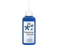 KREUL 42716 - Window Color bleu royal 80 ml, peinture pour vitres à base d'eau, avec surface structurée, pour verre, miroirs, carrelages et autres surfaces lisses, Royal blue