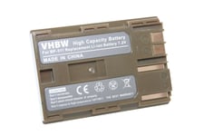 vhbw Li-Ion Batterie 1300mAh (7.2V) compatible pour CANON remplace BP-511 / BP-512