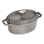 Staub La Cocotte 23 cm oval Cast iron graphite-grey