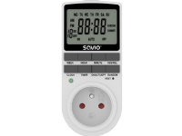 Savio AE-03, Dag-/veckotimer, Vit, Digital, LCD, Knappar, 230 V