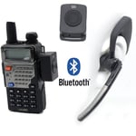 Bluetooth Wireless Adaptor +PTT Headset FOR KENWOOD TYT BAOFENG UV5R Radio HB-6A