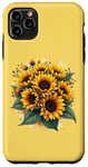 iPhone 11 Pro Max Yellow Sunflowers Cute summer flowers Floral Positivity Case