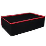 PlayVital Housse Anti-Poussière pour ps5 Console Standard Housse de Protection pour ps5 Digital Edition Anti-Poussière Cover en Nylon pour ps5 Console Horizontal-Noir & Rouge Garniture