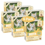 Bozita Nourriture Humide pour Chats en Sauce avec Poulet pour Chatons – Lot de 6 Paquets de 370 g de Nourriture appétissante pour Chat sans céréales – Nourriture pour Chatons avec 7,5% de protéines