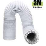 Tube d'évacuation pvc accessoire pour climatiseur L.3m Dia.15cm Flexible Echappement Vent Tuyau Pour Climatiseur Climatisation