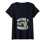 Womens Natures Fizzy Miracle - Kombucha Tea V-Neck T-Shirt