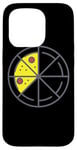 iPhone 15 Pro Pizza 3 Slices Cheese Pepperoni Funny Geometric Food Retro Case