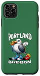 Coque pour iPhone 11 Pro Max Portland Oregon Seagull French Fries Souvenir drôle