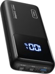 INIU Power Bank, 100W 25000mAh Portable Charger Fast Charging Medium, Black 