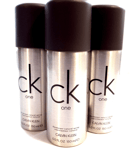 3x CK One Deodorant Spray for men, 150ml, Mens deodorant, Calvin Klein CK1 Deo