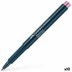 Tuschpennor Faber-Castell Metallics Berry Nice Rosa (10 antal)