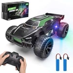 Kizeefun Voiture Telecommandé Tout Terrain, Jouets Voiture de Course RC Camion Crawler avec 2 Piles Voiture RC Haute Vitesse, Cadeau Anniversaire pour Filles et Garçons