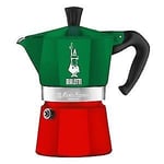 Bialetti 0005322 machine à café manuelle Cafetière à moka 0,13 L Vert, Rouge