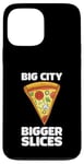 Coque pour iPhone 13 Pro Max Design amusant Love Pizza Big City Style