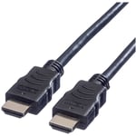 Value - Câble de raccordement hdmi Fiche mâle hdmi-a 1.00 m noir 11.99.5541 4K uhd, blindé Câble hdmi