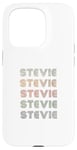 Coque pour iPhone 15 Pro T-shirt Love Heart Stevie Style grunge/vintage noir Stevie