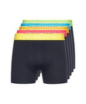 Crosshatch Lot de 5 boxers multicolores pour homme, coffret cadeau pour amis, petit ami ou mari. Les boxers sont disponibles dans les tailles S, M, L, XL, XXL, Bleu marine, S