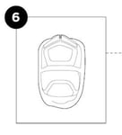 Thule Chariot Sport (2017-X) Crotch Pad Reservdel, Blå