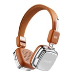 iKF R2 Wireless On-Ear Headphones, Foldable Design, Retro Wired Headset,Pure Bass, 60H Playtime, Bluetooth V5.4, Lightweight and Comfortable, App Connectivity, Multipoint Connection（Brown）