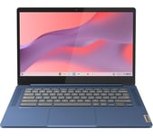 LENOVO IdeaPad Slim 3 14" Refurbished Chromebook - MediaTek Kompanio 520, 64 GB eMMC, Blue (Very Good Condition), Blue