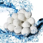 Pool Filter Balls , 1400g, Blanc, Oskar Store