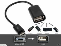 Micro USB male Host to USB Female OTG Cable Adapter For Samsung Galaxy Android