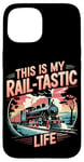 Coque pour iPhone 15 Rail-Tastic Life Locomotive de train