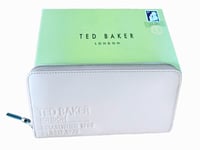 Ted Baker Darciea Branded Webbing Large Zip Around Purse White