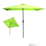 Urban Living SUNNYDAYS PARASOL 2X3MTR INCLINABLE ANIS MAT ALUMINIUM BALEINE ACIER