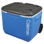 Coleman Performance Wheeled Cooler Glacière 60 QT, glacière à roulettes, Coffre Isotherme à roulettes de 56 l, maintient au Frais Pendant 4 Jours, Coffre Isotherme, bac à Glace portatif à roulettes