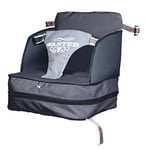 roba Réhausseur de Chaise Gris pour Bébé Rock Star Baby - de 6 à 36 Mois - jusqu'à 15 kg - Coussin Gonflable pour les Déplacements - Convient à Toutes les Chaises