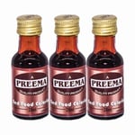 3x Preema Red Food Colouring 28ml Edible Concentrate Colour Dye Drinks Baking