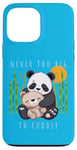 Coque pour iPhone 13 Pro Max Panda Lover Ours en peluche adorable pour enfants Maman Animal Baby Shower