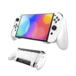 Nintendo Switch OLED Skal Comfort Grip Med Ställ Vit