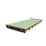 Piscine bois Linéa 11,00 x 5,00 x 1,40 m - Liner beige - Ubbink