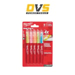 Milwaukee 48223206 INKZALL 5 Coloured Jobsite Highlighters Set