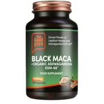 The Good Guru Black MACA + Organic Ashwagandha KSM-66 1200mg 90 Capsules