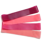 Lanhan Silicone tension band, resistance band, hip training stretch band, elastic ring, a variety of colors available (4 pink love gradients + cloth bag + manual + color box)