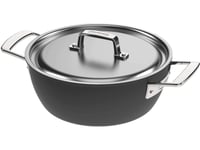 Demeyere Black 5 Deep Frying Pan 2H With Lid 24 Cm