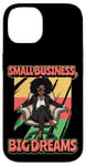 iPhone 14 Small Business Big Dreams Curly Black Afro Woman CEO Case