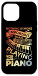 Coque pour iPhone 12 Pro Max Clavier de piano Motivation Design pour Pianiste