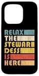 Coque pour iPhone 15 Pro Relax Stewardess, Hôtesse De L'air