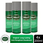 Brut Original Men's Deodorant Body Spray with Distinctive Fragrance, 200ml